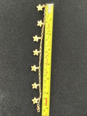 Gold Plated Costume Star Charm Bracelet